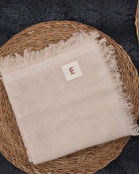 2’li Bebek Battaniye Seti – %100 Pamuk & Organik / Bej + Çizgili