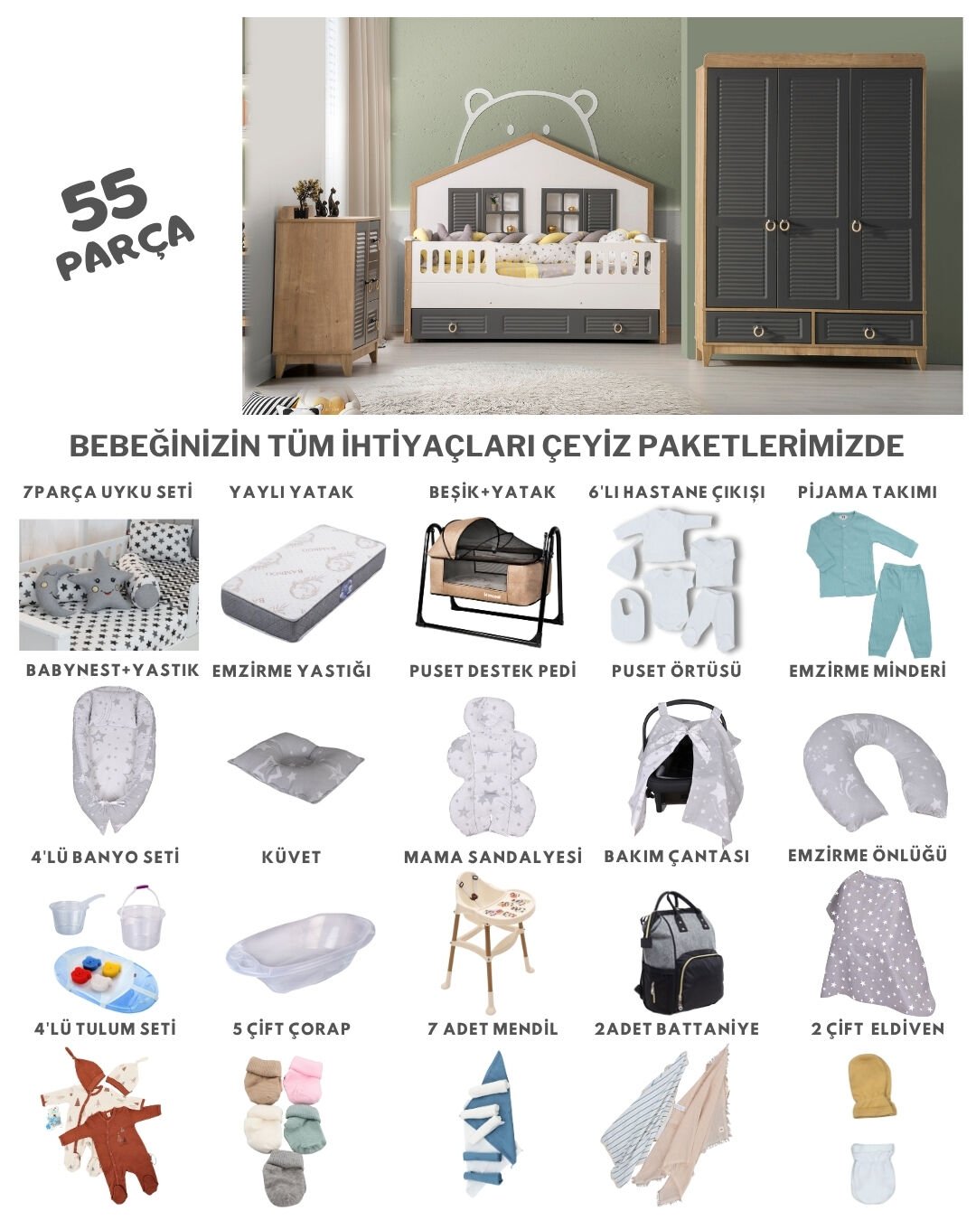 İkon Mia Montessori Çeyiz Paketi