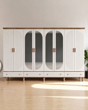 Miracool Milen 8 Kapaklı Dolap / Gardrop / Çam-Aytaşı / Tamamen MDF
