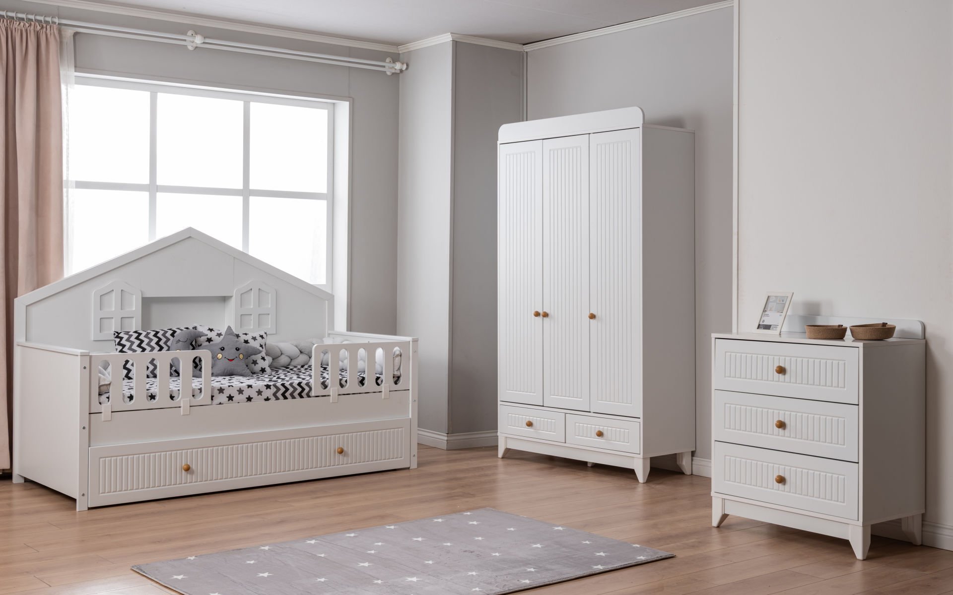 Paris Montessori Beyaz Bebek ve Çocuk Odası