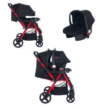 Joell Rosso Travel Sistem Bebek Arabası & Puset & Çanta / Ayak Örtüsü & Yağmurluk Hediye