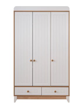 Paris Meşe 3 Kapılı Dolap