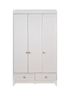 Paris Beyaz 3 Kapılı Dolap