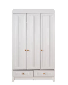 Paris Beyaz 3 Kapılı Dolap