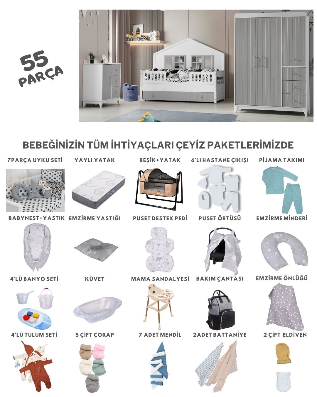 Nirvana Mia Montessori Çeyiz Paketi