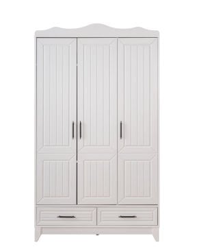 Ottoman Beyaz 3 Kapılı Dolap