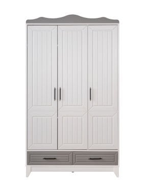 Ottoman Grey 3 Kapılı Dolap