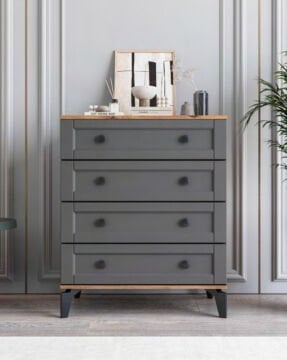 Karin Yatak Odası / Komple MDF / Antrasit