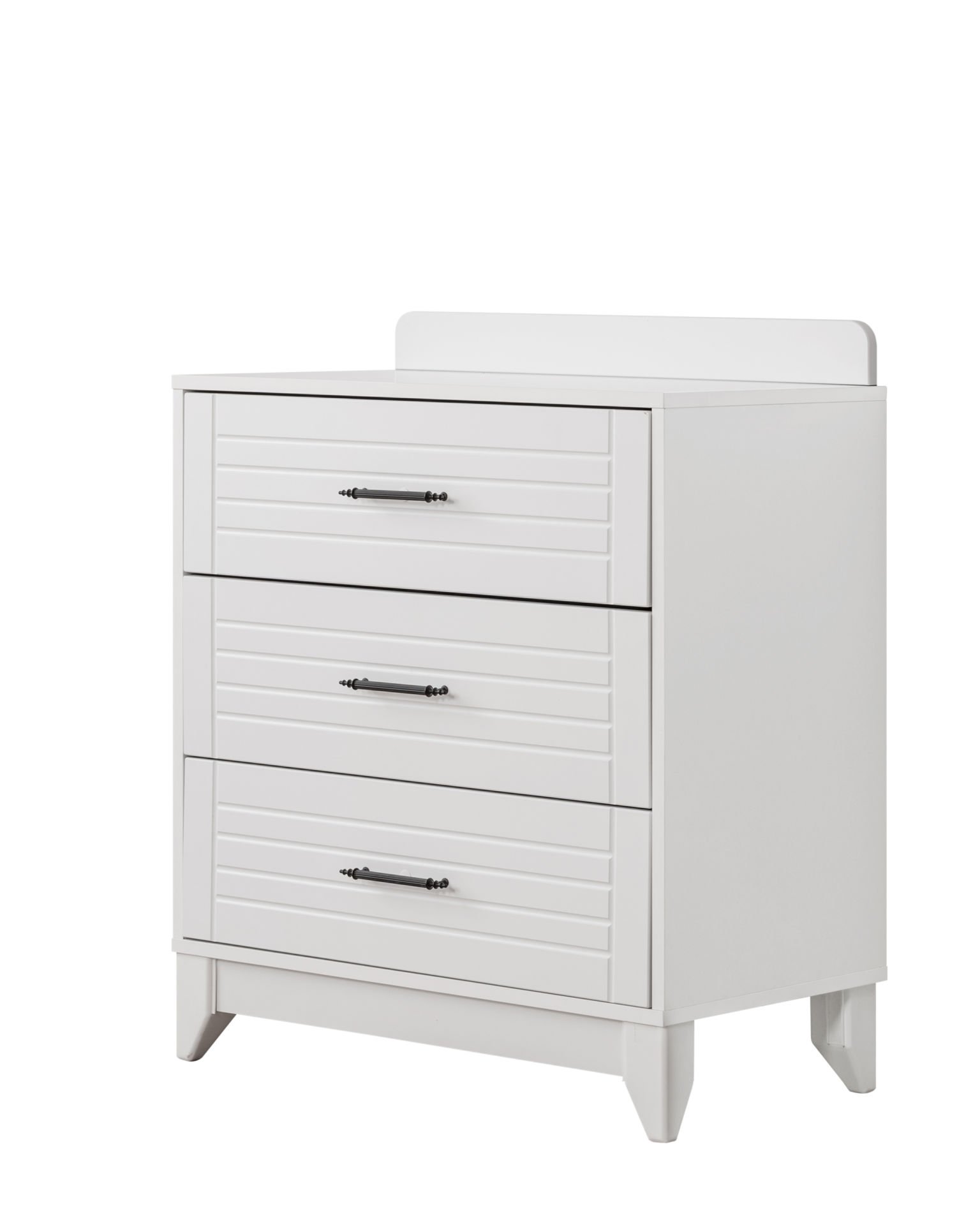 Panjur Beyaz 3 Çekmeceli Şifonyer