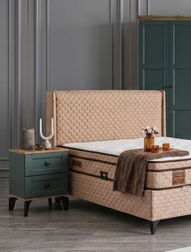 Karin Yatak Odası / Komple MDF / Haki Yeşil