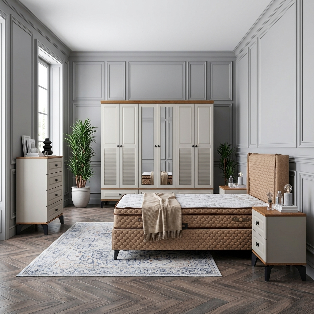 Panjur Yatak Odası / Komple MDF / Aytaşı