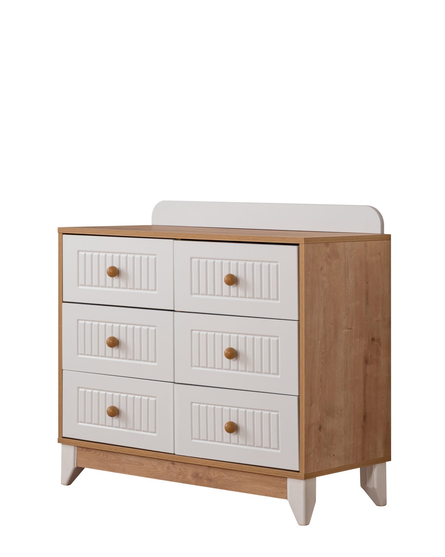 Paris Meşe 6 Çekmeceli Şifonyer