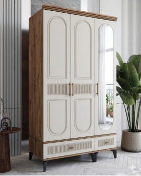 Libra 3 Kapılı Dolap  / Komple MDF / Aytaşı