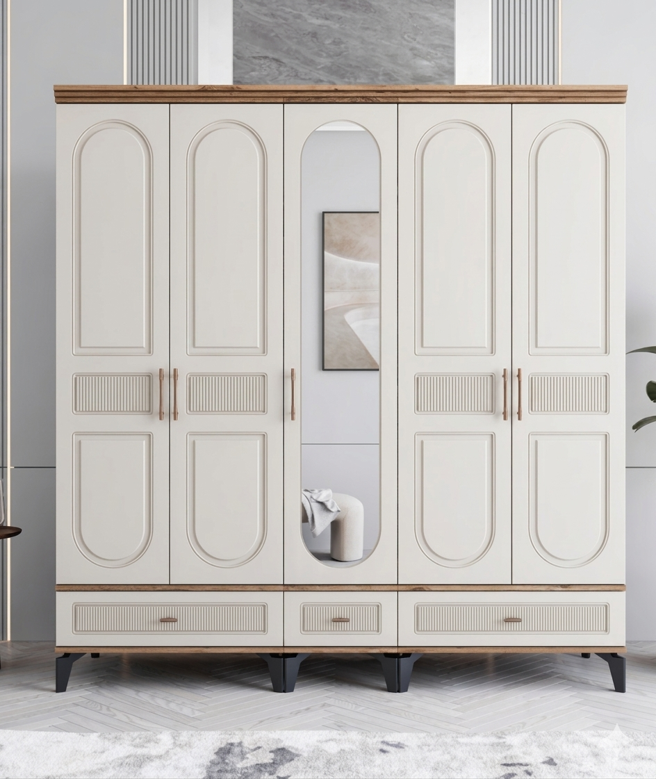 Libra 5 Kapılı Dolap / Komple MDF / Aytaşı