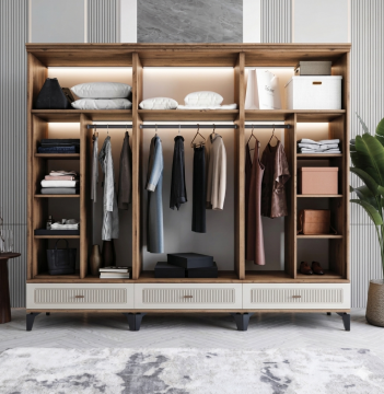 Libra 6 Kapılı Dolap / Komple MDF / Aytaşı