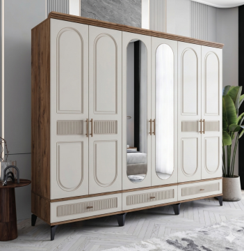 Libra 6 Kapılı Dolap / Komple MDF / Aytaşı