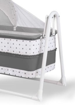 5'li Set / Star Portatif Tenteli Sepet Beşik / Yastık / Yorgan / Çarşaf / Sünger Yatak