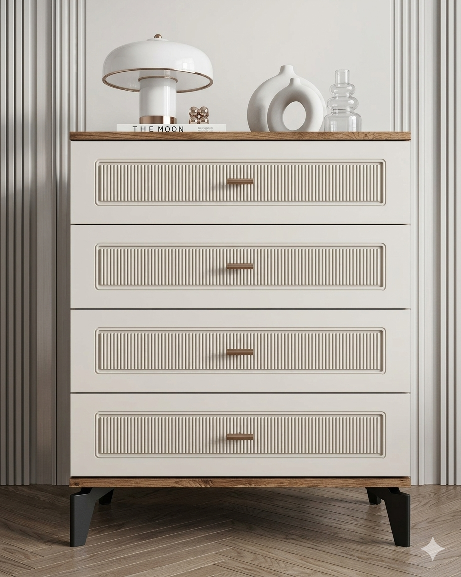 Libra 4 Çekmeceli Şifonyer / %100 MDF / Aytaşı