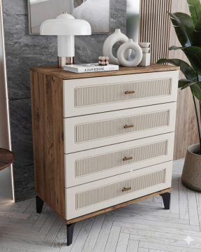 Libra 4 Çekmeceli Şifonyer / %100 MDF / Aytaşı