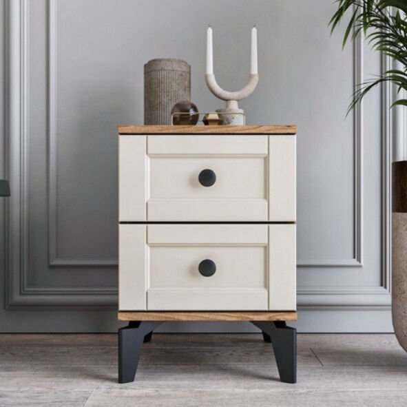 Karin 2 Çekmeceli Komodin / Komple MDF / Aytaşı