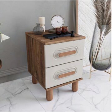 Otto 2 Çekmeceli Komodin / Komple MDF / Aytaşı