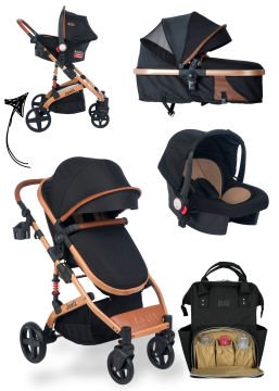 Joell Truva Travel Sistem Bebek Arabası - Anne Bakım Çantası Set