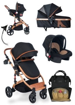 Joell Truva Travel Sistem Bebek Arabası - Anne Bakım Çantası Set