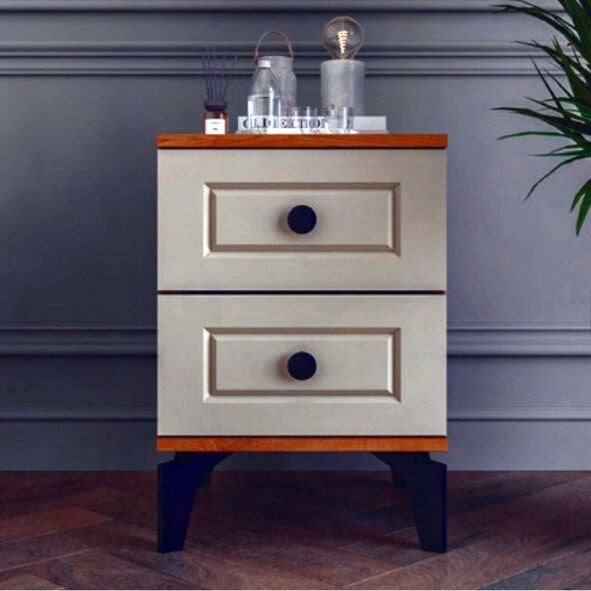 Panjur 2 Çekmeceli Komodin / Komple MDF / Aytaşı