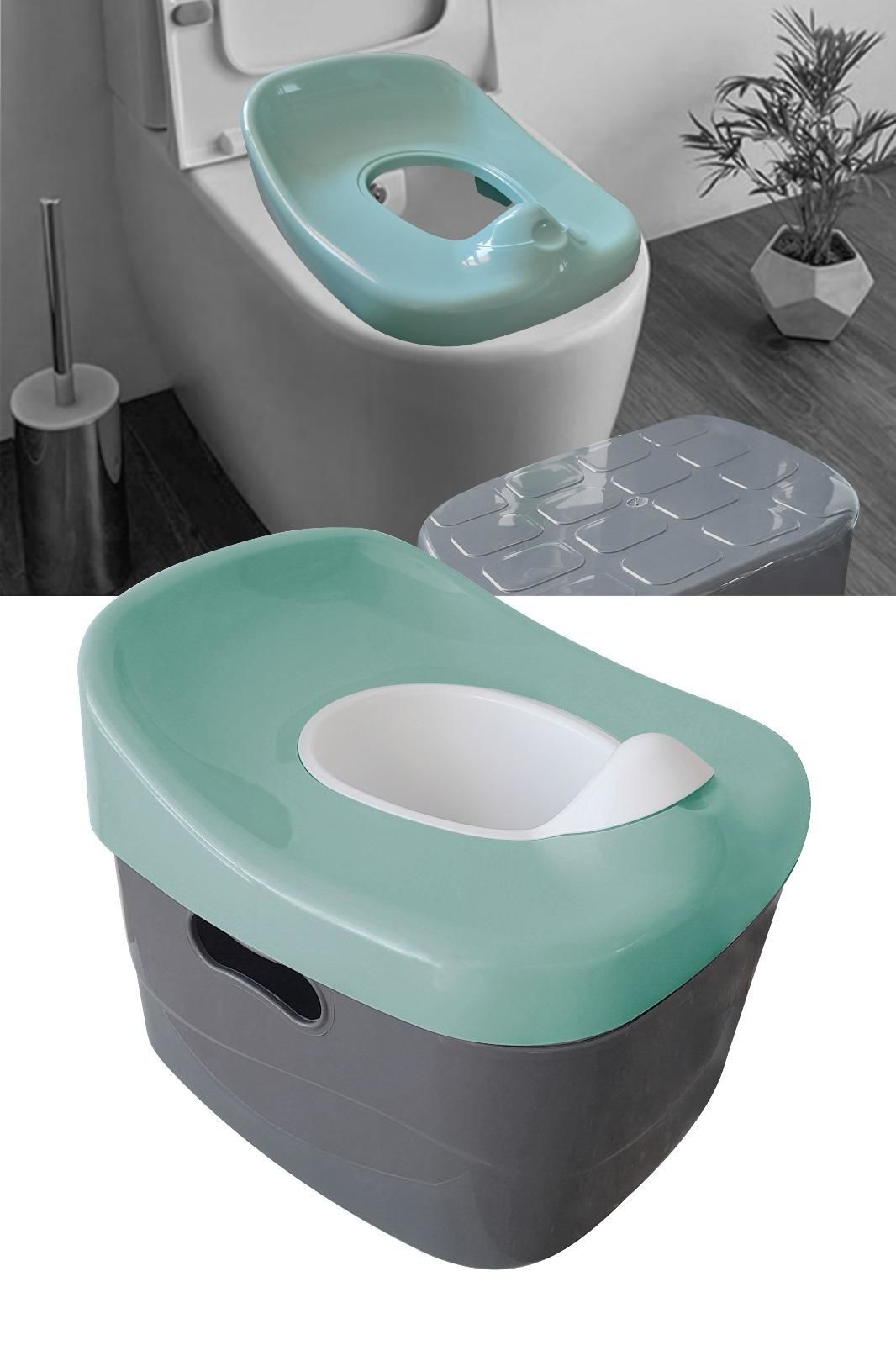 4ü1 Arada Lazımlık / Klozet Adaptörü / Oyuncak Sepeti / Basamak mint