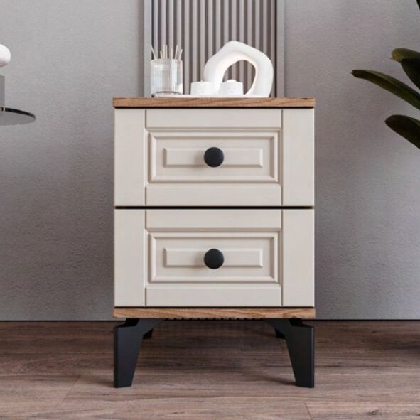 Terra 2 Çekmeceli Komodin / Komple MDF / Aytaşı