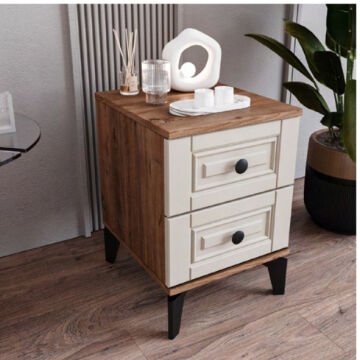 Terra 2 Çekmeceli Komodin / Komple MDF / Aytaşı