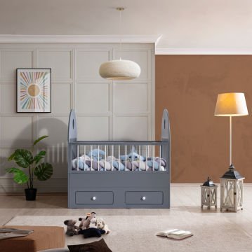 Lotus Uzayan Karyola - Gri