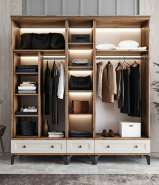 Loren 5 Kapılı Dolap / Komple MDF / Aytaşı