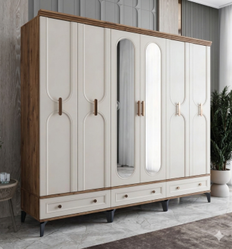 Loren 6 Kapılı Dolap / Komple MDF / Aytaşı