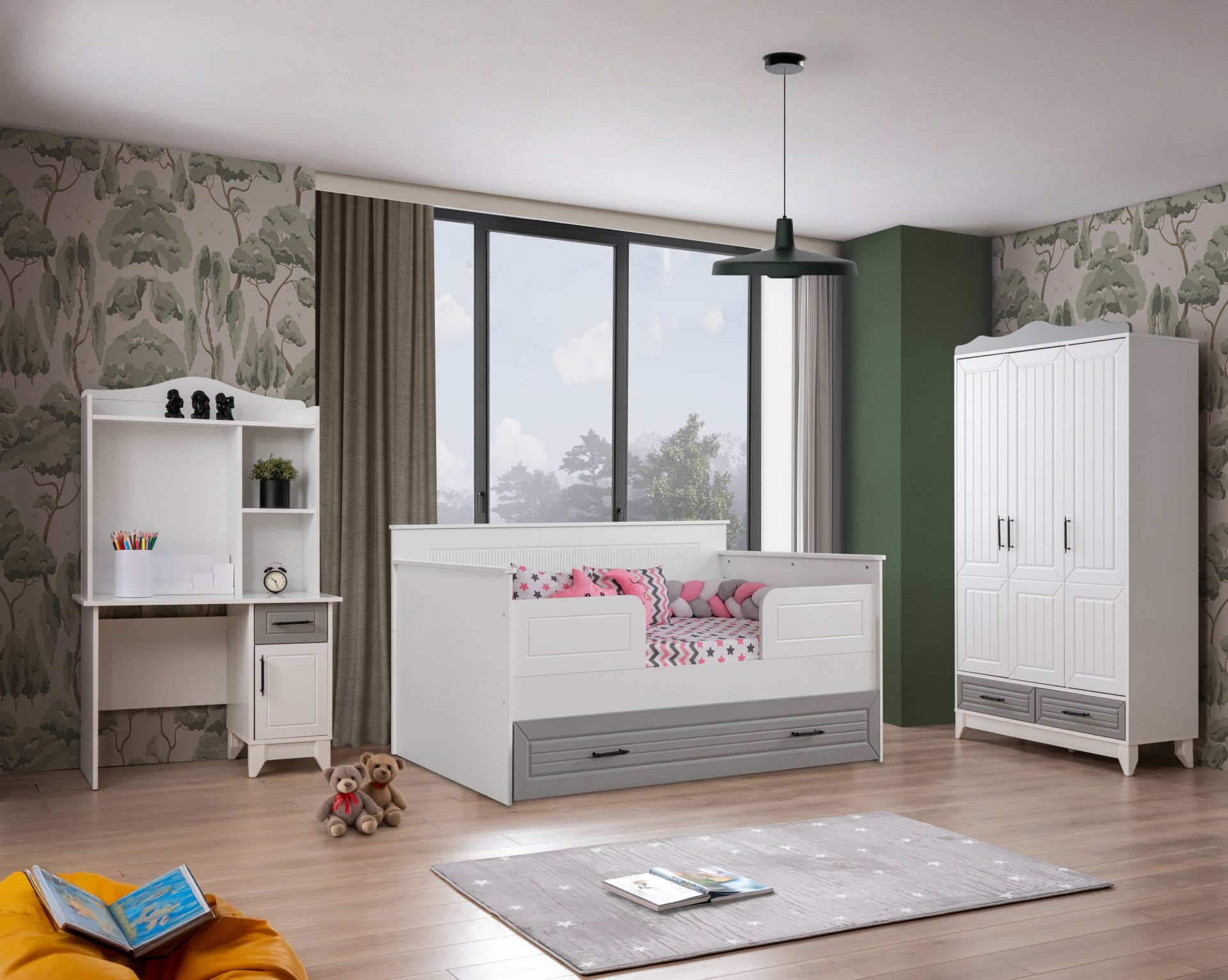 Ottoman Grey Sedir Çocuk Odası