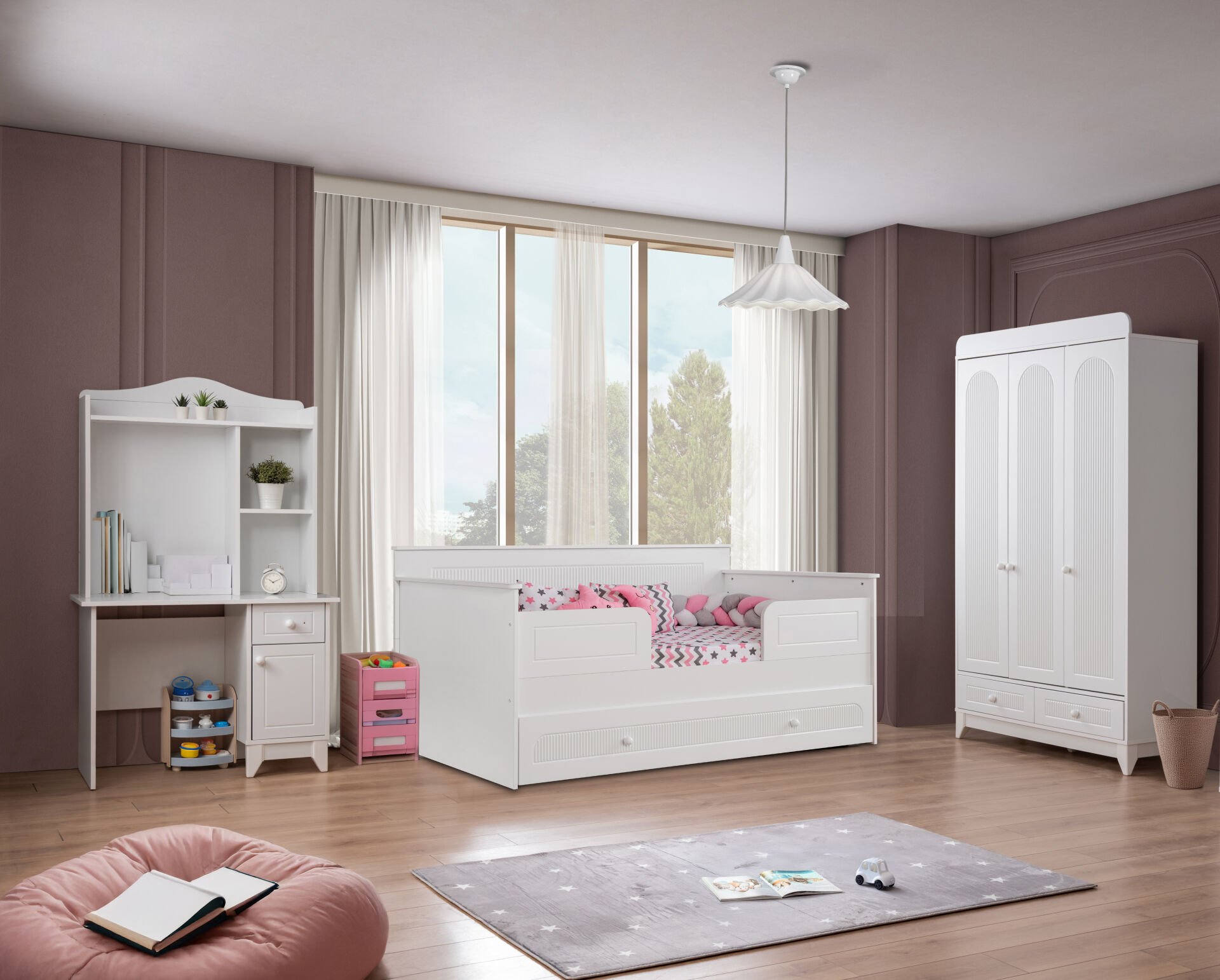 Mira Beyaz Sedir Çocuk Odası