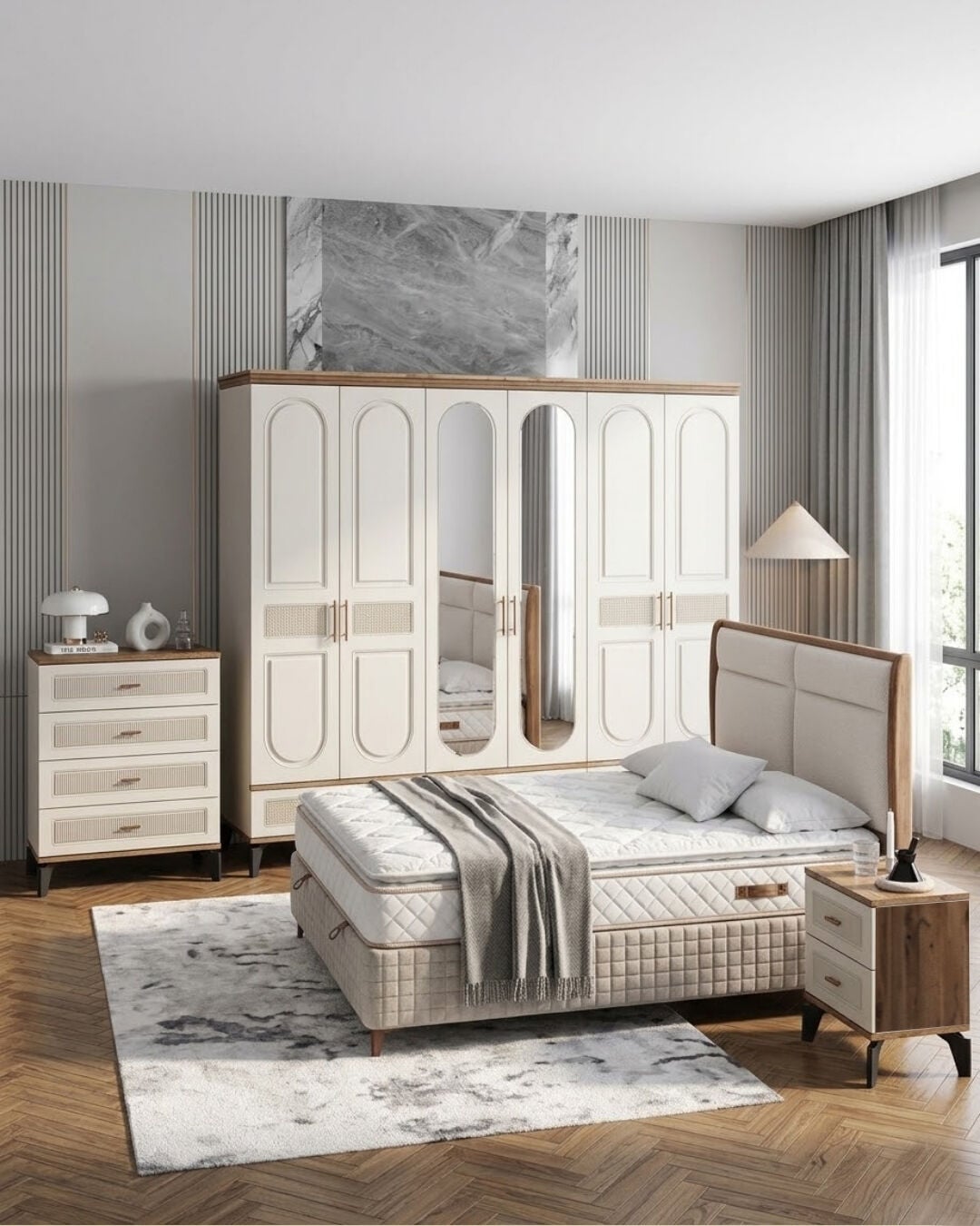 Libra Yatak Odası / Komple MDF / Aytaşı