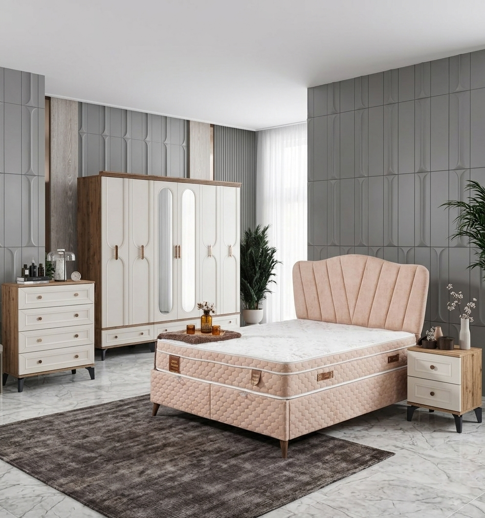 Loren Yatak Odası / Komple MDF / Aytaşı