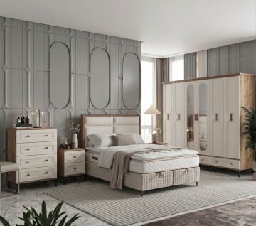 Loren Yatak Odası / Komple MDF / Aytaşı