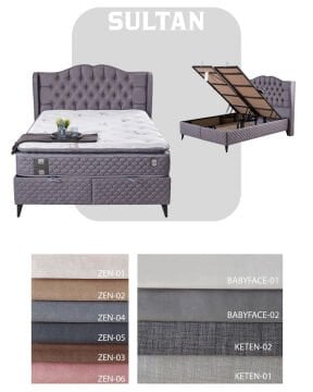 Loren Yatak Odası / Komple MDF / Beyaz