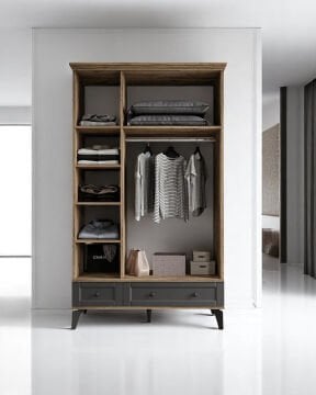 Karin Genç Odası / Çocuk Odası / Komple MDF / Antrasit