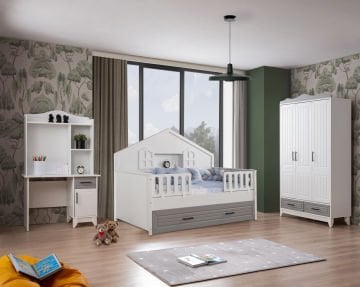 Ottoman Grey Montessori Çocuk Odası