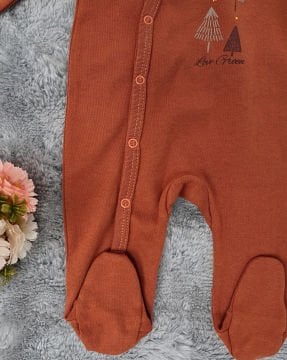 2'li Bebek Tulum Seti / &100 Pamuk / 2 Adet Şapka Hediye / Ağaç