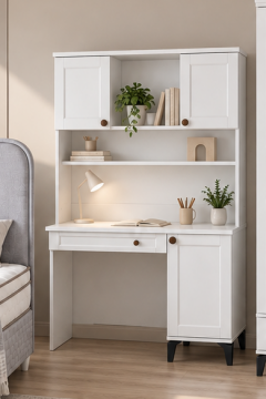 Loren Genç Odası / Çocuk Odası / Komple MDF / Beyaz