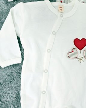 Yenidoğan 2'li Bebek Tulum Seti / &100 Pamuk / 2 Adet Şapka Hediye / Kız Bebek