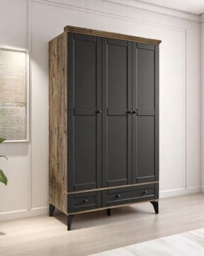 Silva Genç Odası / Çocuk Odası / Komple MDF / Antrasit