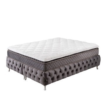 Queen Baza Başlık Yatak Seti 160x200 - Antrasit