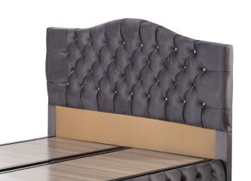 Queen Baza Başlık Yatak Seti 160x200 - Antrasit