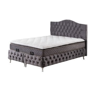 Queen Baza Başlık Yatak Seti 160x200 - Antrasit