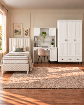 Terra Genç Odası / Çocuk Odası / Komple MDF / Beyaz